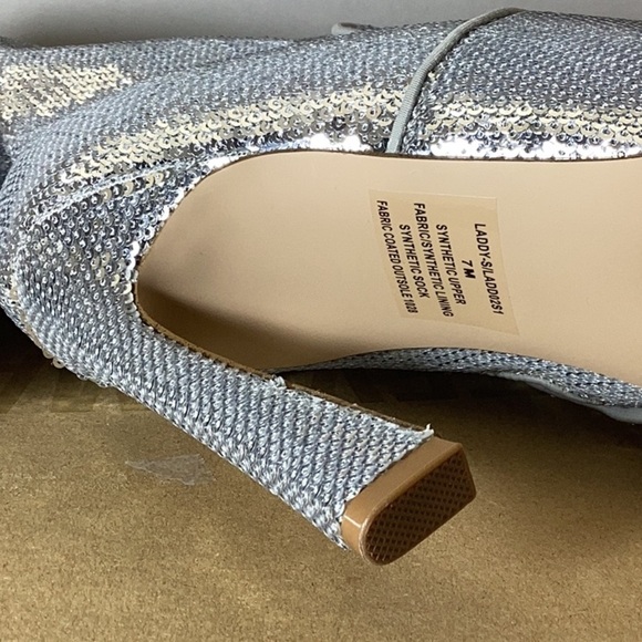 Steve Madden Women's Laddy Over-The-Knee Boot, Silver Sequin, - Picture 7 of 8